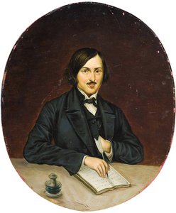Porträt des Autors Nikolai Gogol (1809-1852)