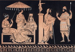 Odyssee von Homer: Odysseus am Hof von Alkinoos von Unknown artist