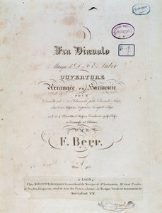 Eröffnung der komischen Oper Fra Diavolo, oder Das Wirtshaus von Terracine von D. F. Auber