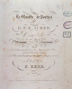Eröffnung der Oper La muette de Portici von D. F. Auber