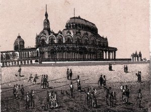 Ostende, Belgien: Blick auf das Kursaal Digue (Casino). in „Die Welt illustriert 168 Ansichten“. Undatiert (spätes 19. Jahrhundert)