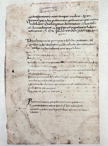 Seite der Kommentare zu den Psalmen von Cassiodor (Manuskript, 9. Jahrhundert)