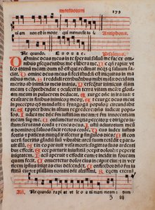 Seite aus dem liturgischen Buch „Liber Sacerdotalis“ von Castellini
