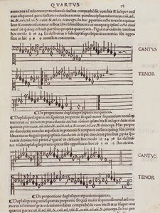 Seite aus Franchino Gaffurios Practica Musicae von Unknown artist