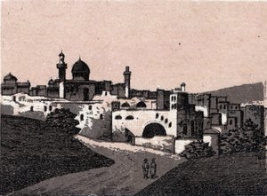 Palästina: Blick auf die Stadt Jerusalem von Unknown artist