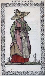 Piemontesische Frau - in Habits et effigies von Jean Sulperius von Unknown artist