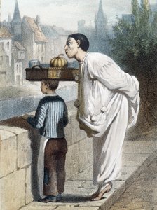 Pierrot riecht an einer Frucht - n.d., Ende 19. Jahrhundert