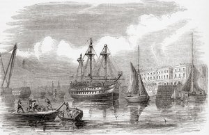 Plymouth, England (Gravur)