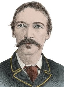 Porträt von Robert Louis Stevenson (1850-1894) - Britischer Schriftsteller von Unknown artist
