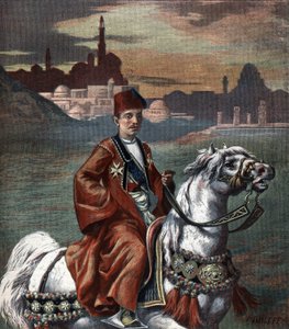 Porträt von Abbas II. Hilmi, Khedive von Ägypten von 1892 bis 1914.