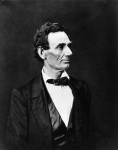 Porträt von Abraham Lincoln, amerikanischer Staatsmann (1809-1865)