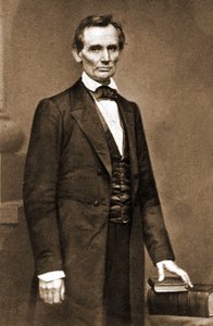 Porträt von Abraham Lincoln (1809-1865), Präsident der Vereinigten Staaten von 1861 bis 1865