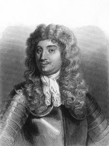 Porträt von Abraham, Marquis Duquesne (1610 - 1688), französischer Seemann - in „Histoire des Français“ von Lavallée, Gravur