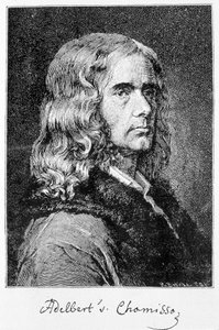 Porträt von Aldebert Von Chamisso de Boncourt (1781-1838), deutscher Schriftsteller und Gelehrter französischer Herkunft - Gravur