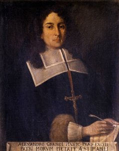 Porträt von Alessandro Grandi (1577-1630), italienischer Komponist