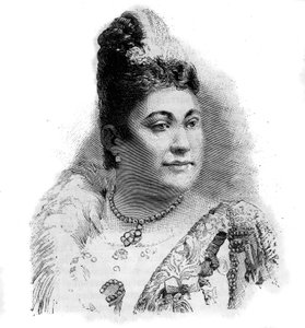 Porträt von Amalie Friedrich MATERNA, österreichische Sopranistin (1844-1918)