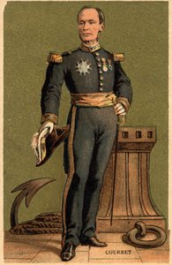 Porträt von Amédée Anatole Courbet, französischer Admiral (1827 - 1885)