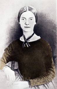 Porträt der amerikanischen Dichterin Emily Dickinson (1830-1886) von einem Foto um 1846-1847 von Unknown artist