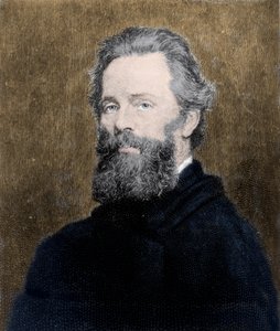 Porträt des amerikanischen Dichters und Romanautors Herman Melville (1819-1891)