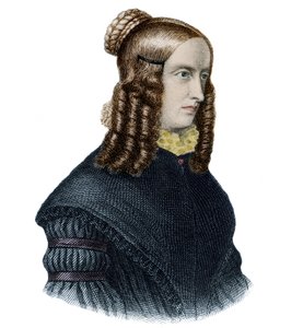 Porträt von Annette von Droste-Hülshoff (1797-1848) englische Schriftstellerin und Dichterin