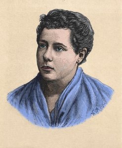 Porträt von Annie Besant (1847-1933), Theosophin, britische Feministin und Schriftstellerin