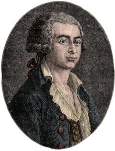 Porträt von Antoine Joseph Gorsas (1752-1793) französischer Journalist und Politiker