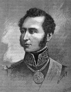 Porträt von Antonio Jose de Sucre (1795-1830) - Venezolanischer Unabhängigkeitsführer - Gravur von Unknown artist