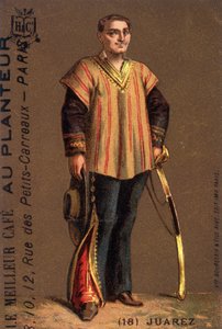 Porträt von Benito Juarez (1806-1872), mexikanischer Politiker. von Unknown artist