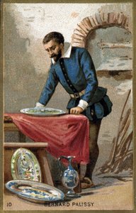 Porträt von Bernard Palissy (1510 - 1589). Chromolithographie des späten 19. Jahrhunderts.