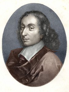 Porträt von Blaise Pascal - Gravur aus dem 19. Jahrhundert. von Unknown artist