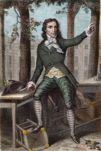Porträt von Camille Desmoulins (1760-1794), Politiker während der Französischen Revolution von Unknown artist
