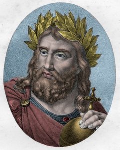 Porträt von Karl dem Großen (742-814), König der Franken (Stich) von Unknown artist