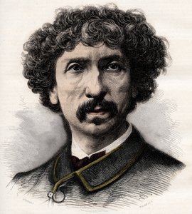 Porträt von Charles Garnier (1825-1898), französischer Architekt - Gravur in „La musique populaire“ illustrierten Wochenzeitung - 1882