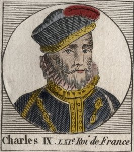 Porträt von Karl IX. (1550-1574), König von Frankreich - Gravur aus „Instruction sur l
