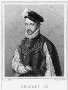 Porträt von Karl IX. (1550-1574), König von Frankreich - in „Histoire des Français“ von Lavallée, Gravur, sd. von Unknown artist