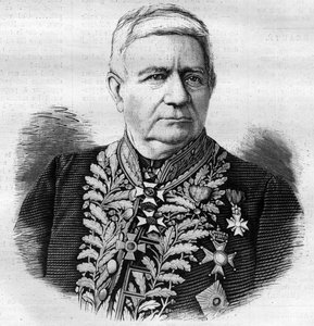 Porträt von Charles Joseph Pascal de Luesemans (1808-1882) belgischer Politiker - Gravur von 1882 von Unknown artist