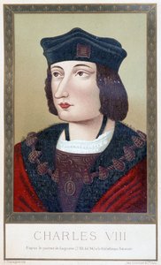 Porträt von Karl VIII. (1470 - 1498) - in „Louis XII et Anne de Bretagne“ von Paul Lacroix; ed. Hurtrel, Paris von Unknown artist