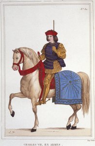 Porträt von Karl VII. (1403 - 1461), König von Frankreich, Gravur von 1830 von Unknown artist