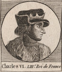 Porträt von Karl VI. (1368-1422), König von Frankreich