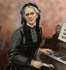 Porträt von Clara Schumann (1819-1896), deutsche Pianistin und Komponistin, Ehefrau von Robert Schumann