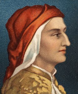 Porträt von Dante Alighieri (1265-1321), italienischer Schriftsteller