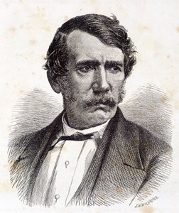 Porträt von David Livingstone, britischer Missionar und Entdecker (1813-1873) - in „Tour du Monde“, 2. Halbjahr 1875