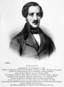 Porträt von Donizetti Gaetano