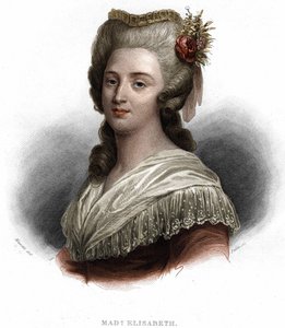 Porträt von Elisabeth Philippine Marie Hélène von Frankreich, bekannt als „Madame Elisabeth“, Schwester von König Ludwig XVI. (1764-1794)