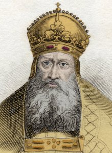 Porträt von Kaiser Rudolf von Habsburg (1218-1291), deutscher römischer Kaiser (Rudolf I. von Deutschland) von Unknown artist