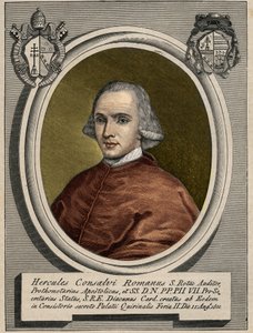 Porträt von Ercole Consalvi, Kardinalstaatssekretär von Pius VII. Gravur des 19. Jahrhunderts