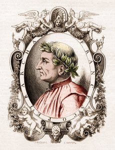 Porträt von Francesco Petrarca (Petrarca) (1304-1374), italienischer Dichter