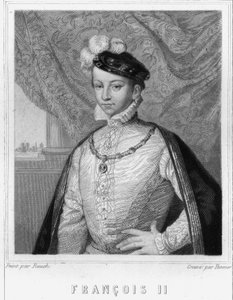 Porträt von Franz II. (1544 - 1560), König von Frankreich - in „Histoire des Français“ von Lavallée, Gravur, undatiert. von Unknown artist