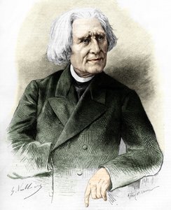 Porträt von Franz Liszt (1811-1886) ungarischer Komponist und Pianist von Unknown artist