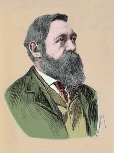 Porträt von Friedrich Engels (1820-1895), deutscher Philosoph und sozialistischer Theoretiker von Unknown artist